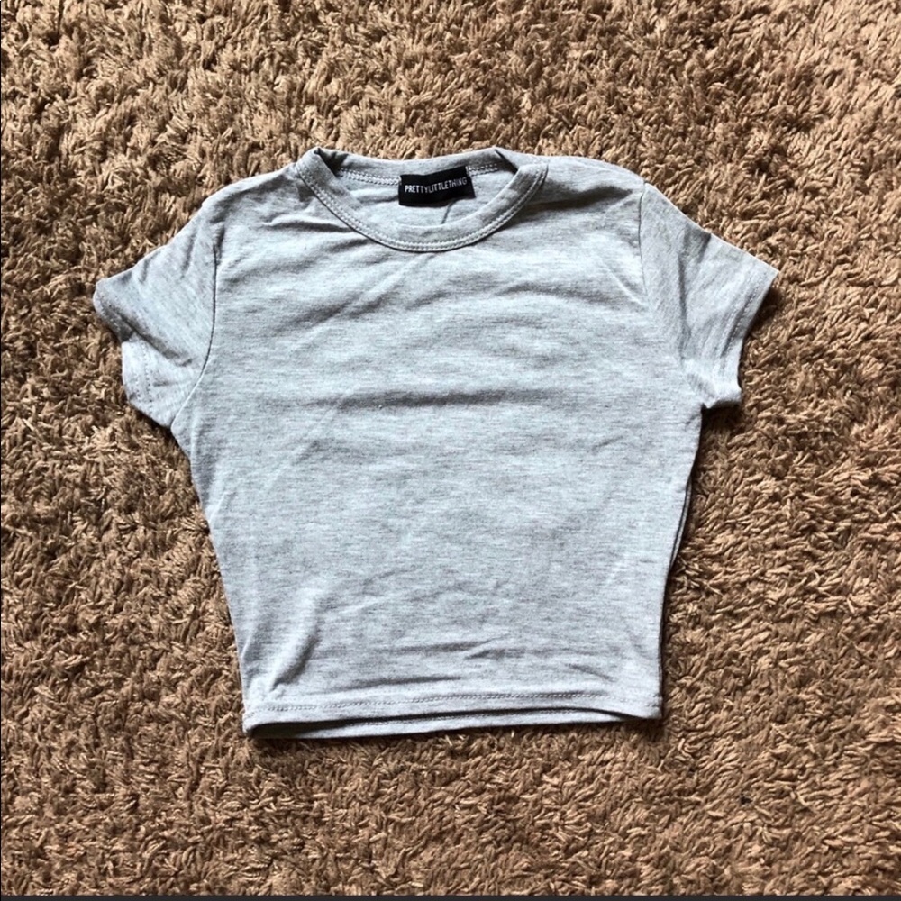Grey crop top